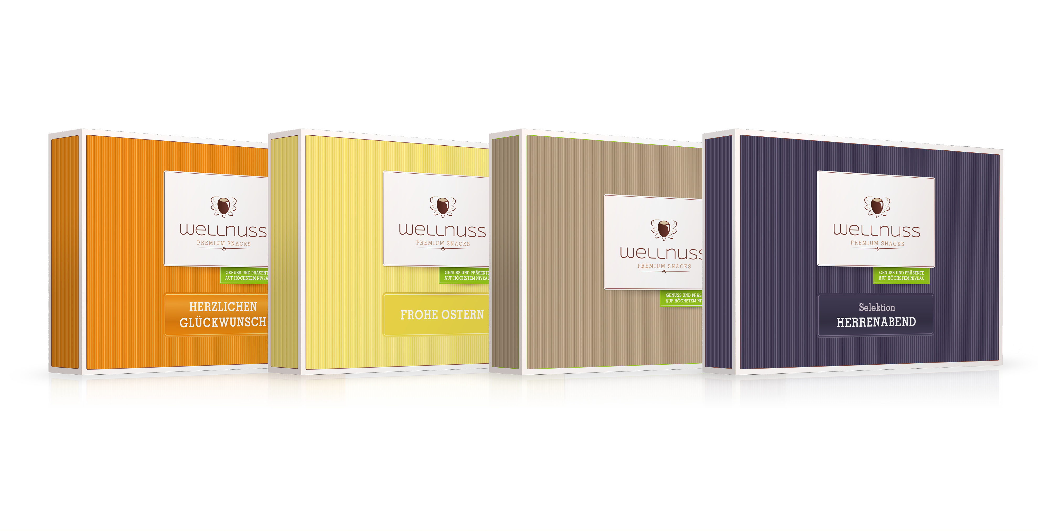 Packaging Design für Wellnuss Premium Snack Packaging Design für Wellnuss Premium Snack