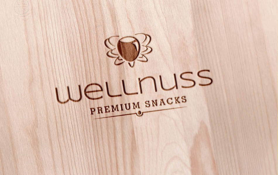 Packaging Design für Wellnuss Premium Snack